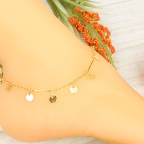 "Handmade Anklet – Elegant & Delicate Jewelry for Women | UNVRC1124 - Picture 10 of 10